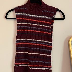 Striped sweater tank
